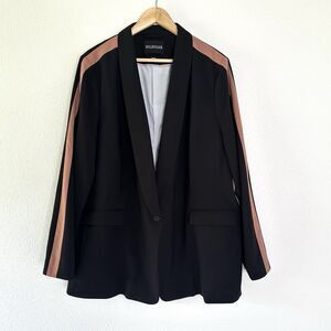Wildfang Empower Colorblock Tux Blazer Black 3X